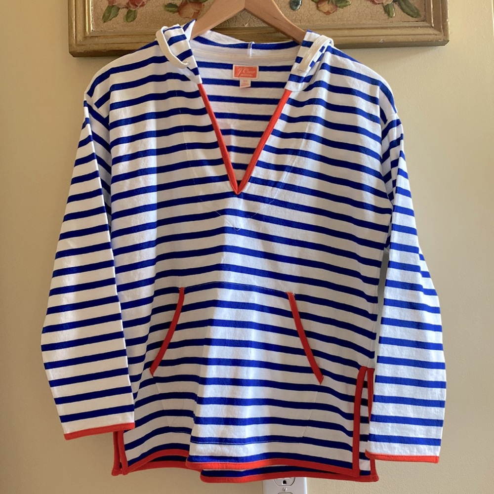 J Crew Weekend Hoodie XS Striped